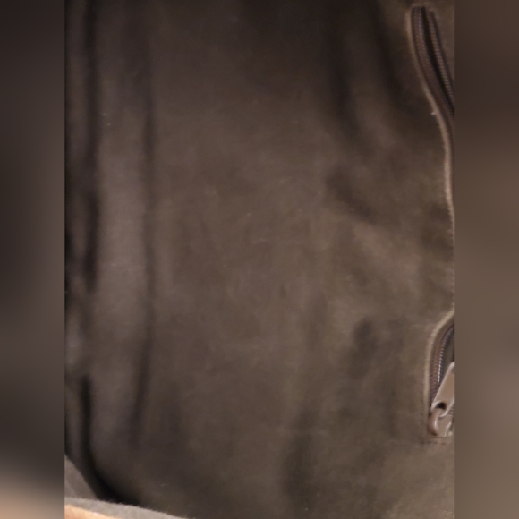 Wilsons Leather M. Julian Brown Suede Leather Messenger Laptop Briefcase Bookbag - Picture 5 of 12